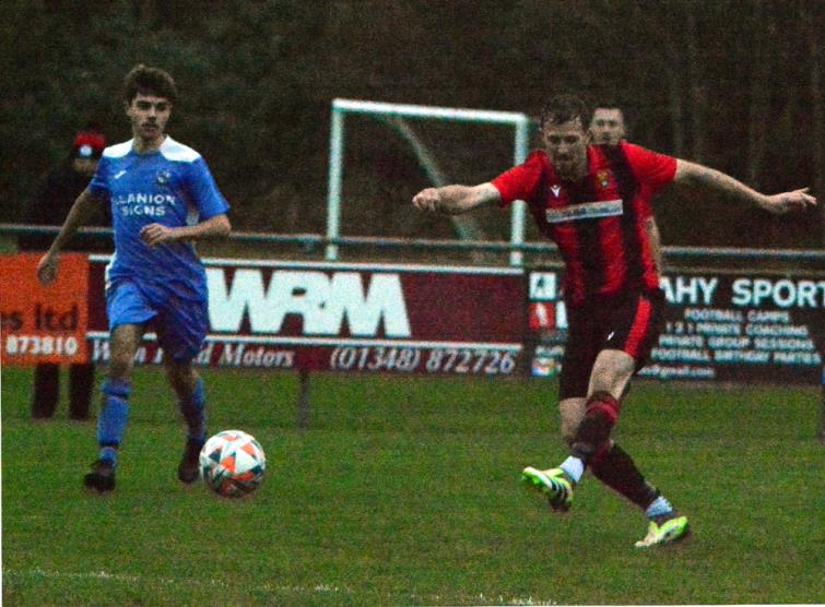 Rhys Dalling - Goodwick striker scored four time against Monkton Swifts